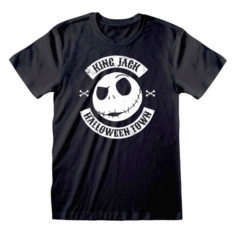 Disney The Nightmare Before Christmas - Jack Crest Herren T-Shirt - Schwarz